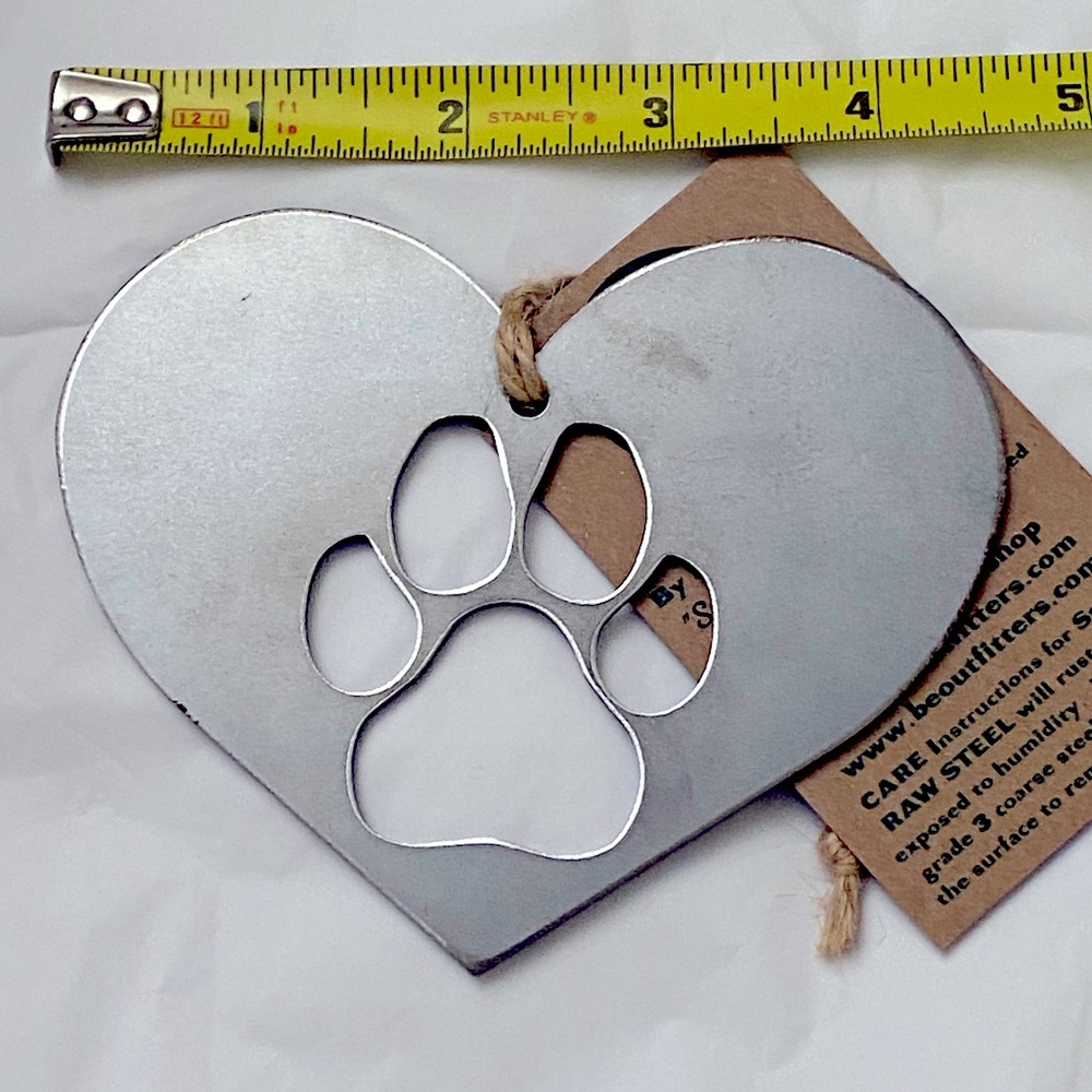 Paw Heart Ornament